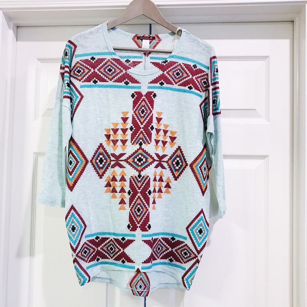 Silvergate Tribal Aztec Tunic